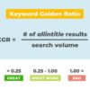 riset kata kunci dengan teknik keyword golden ratio